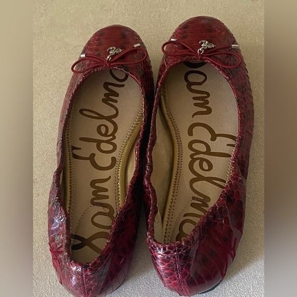 Sam Edelman Snakeskin Flexible Ballet FELICIA 1/4” Flat Heel Women’s Size 6M - Picture 12 of 15